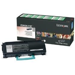 Toner oryginalny Lexmark E26x E260A31E 3,5K Black