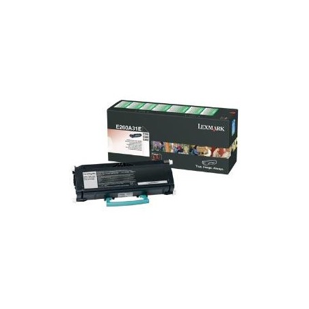 Toner oryginalny Lexmark E26x E260A31E 3,5K Black