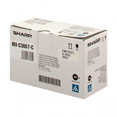 Toner oryginalny Sharp MX-C30 GTC 6K Cyan