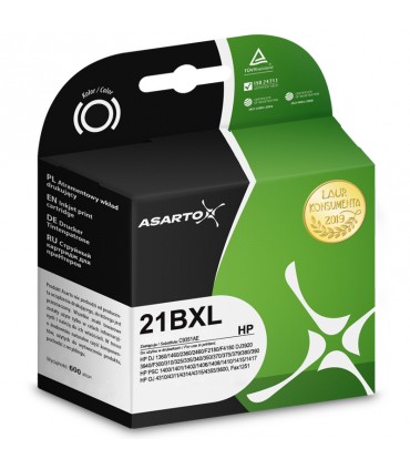 Tusz zamiennik Asarto HP 21XL C9351CE Black