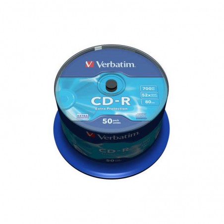 Verbatim CD-R 52x 700 MB 50p cake box Data Life Extra Protection bez nadruku