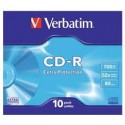 Verbatim CD-R 52x 700MB 10p slim case DataLife,Extra Protection, bez nadruku