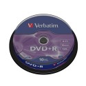 Verbatim DVD+R 16x 4,7GB 10p cake box DataLife+,Adv.AZO+, bez nadruku