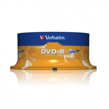 Verbatim DVD-R 16x 4,7GB 25p cake box DataLife+,Adv.AZO+,scratch res, bez nadr