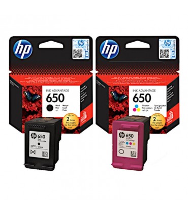 HP 650 Czarny + Kolor (CZ101AE + CZ102AE)