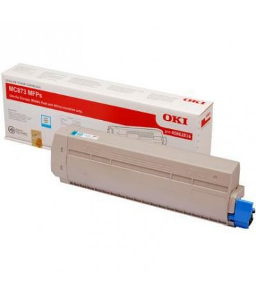 Toner oryginalny OKI MC873  45862816 10k Cyan