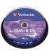 Verbatim DVD+R 8x 8,5GB DL 10p cake box  DataLife+, double layer,mat, bez nadruku