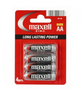 MAXELL BATTERY MANGANESE/ZINC R6/AA BLISTER*4 774405.04.EU