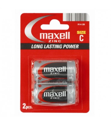 MAXELL BATTERY MANGANESE/ZINC R14 / C BLISTER*2  774403.04.EU
