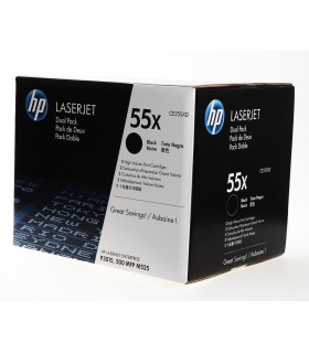 HP Toner nr 55X CE255XD Black 2pack  2x12,5K