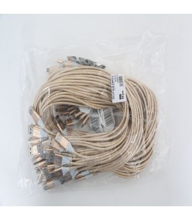 OMEGA CANTIL FABRIC CABLE BRAIDED MICRO USB TO USB 2A 118 COPPER POLY 1M GOLD [44052]