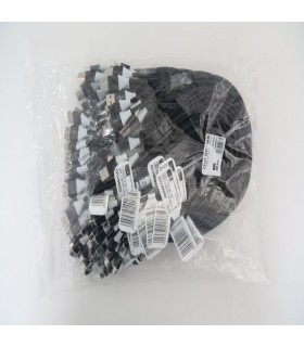 OMEGA CANTIL FABRIC CABLE BRAIDED MICRO USB TO USB 2A 118 COPPER POLYBAG OEM 1M BLACK [44173]