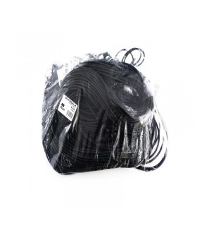 OMEGA BOA FABRIC CABLE BRAIDED LIGHTNING TO USB 1,5A 118 COPPER POLYBAG OEM 2M BLACK [44184]