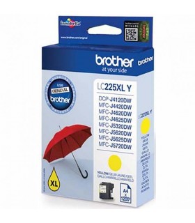 Tusz oryginalny Brother LC225XLY  1,5K Yellow
