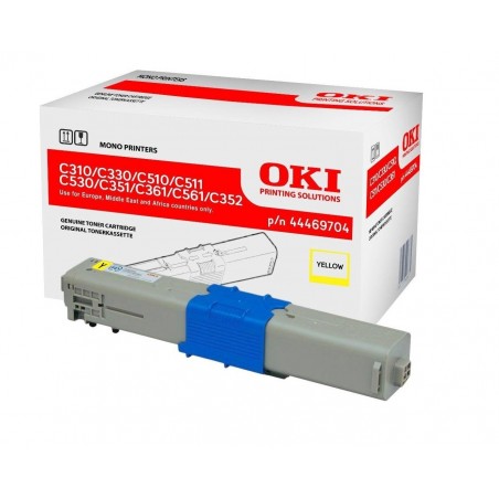 Toner oryginalny OKI C310 330 510 44469704 2K Yellow
