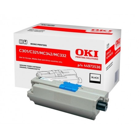 Toner oryginalny OKI C301 321 44973536 2,2K Black