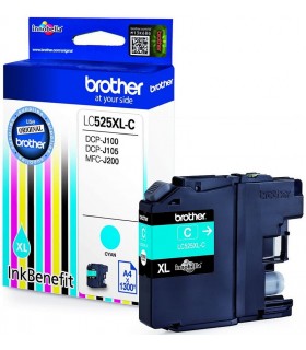 Tusz oryginalny Brother LC525XLC   1,3K  Cyan