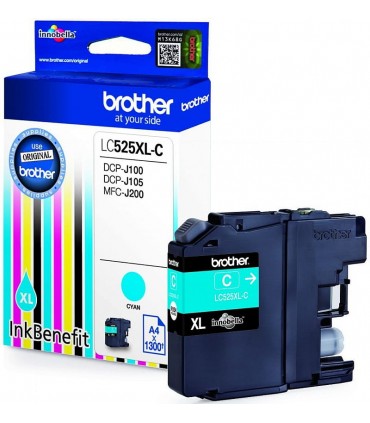 Tusz oryginalny Brother LC525XLC   1,3K  Cyan