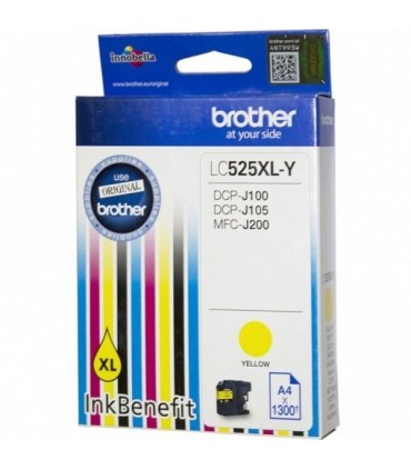 Tusz oryginalny Brother LC525XLY 1,3K  Yellow