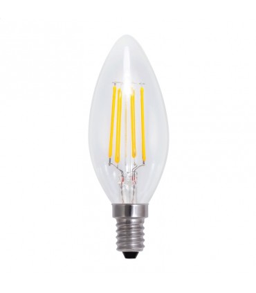 OMEGA LED BULB FILAMENT E14 2800K 4W CANDLE 175-250V [43552]