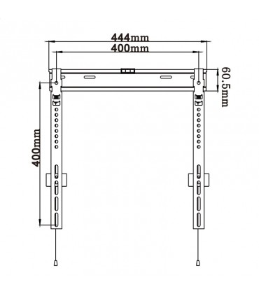 OMEGA TV MOUNT MAX VESA 400 23-60" ULTRA SLIM 10MM [44005] ALMA