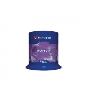 Verbatim DVD+R 16x 4,7GB 100p cake box DataLife+AZO+,scratch res, bez nadr,