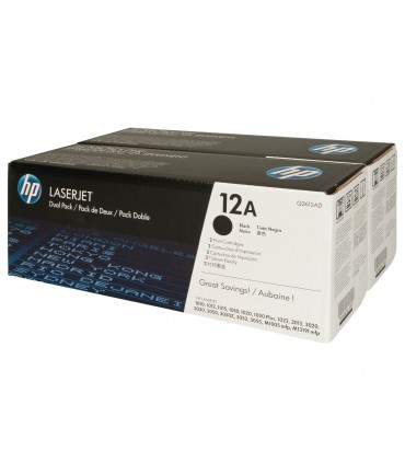 HP Toner nr 12AD Q2612AD Black 2pack 2x2K