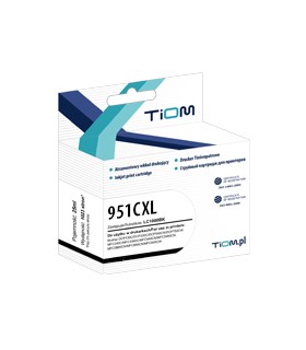 Tusz zamiennik TiOM HP 951 CXL  CN046AE  1,5k  Cyan
