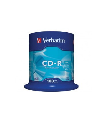 Verbatim CD-R 52x 700MB 100p cake box DataLife,Extra Protection, bez nadruku