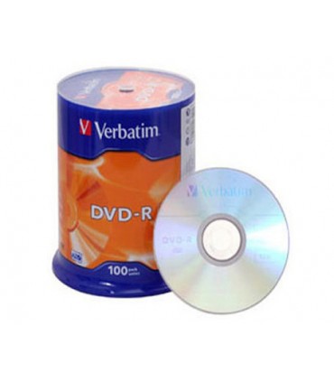 Verbatim DVD-R 16x 4,7GB 100p cake box DataLife+,AdvAZO,scr  ers, bez nadr, mat