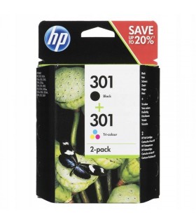 Tusz oryginalny HP 301 N9J72AE komplet