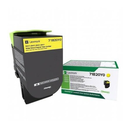 Toner oryginalny Lexmark  71B20Y0 2,3K Yellow