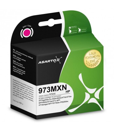 Tusz Asarto do HP 973 MXN  F6T82AE  7000 str.  magenta