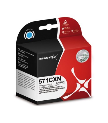 Tusz zamiennik Asarto Canon CLI 571 MG5750 Cyan