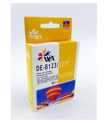 Tusz zamiennik  Wox Brother LC 123Y Yellow 