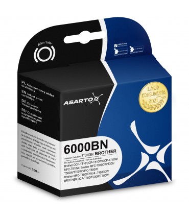 Tusz Asarto Brother 6000 BN  BT6000BK  100ml  black