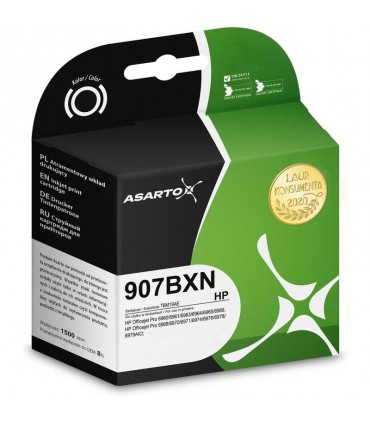 Tusz zamiennik Asarto HP 907 BXN  T6M19AE  1,5k  Black