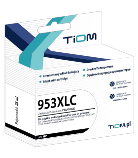 Tusz zamiennik Tiom HP 953XLC  F6U16AE  1,k Cyan