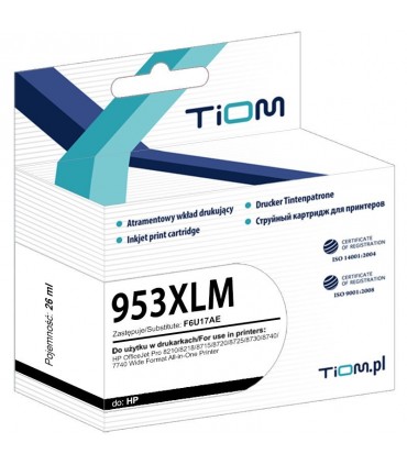 Tusz zamiennik Tiom HP 953XLM  F6U17AE  1,6k Magenta