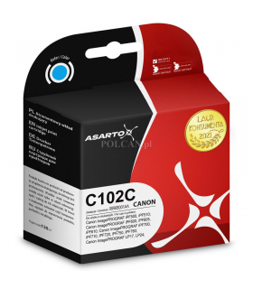 Tusz zamiennik Asarto Canon PFI102C Cyan 130ml