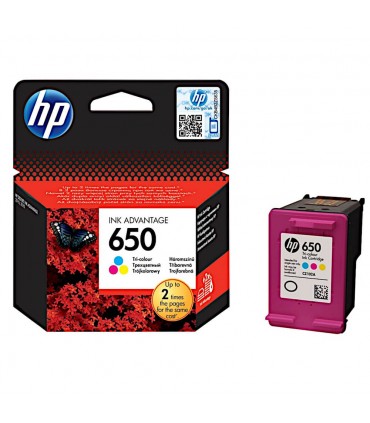 Tusz oryginalny HP 650 CZ102AE  Kolor