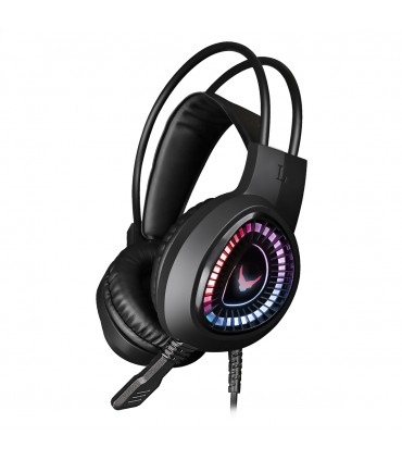 VARR GAMING RGB HEADSET MIC VH8010 STEREO LITE 3,5MM USB  BLACK [45559]