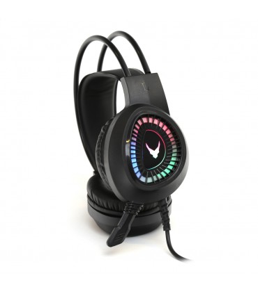 VARR GAMING RGB HEADSET MIC VH8010 STEREO LITE 3,5MM USB  BLACK [45559]