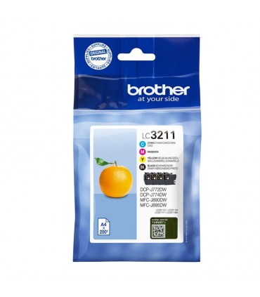 Tusz oryginalny Brother LC3211VAL CMYK 4pack 4 x 200ml