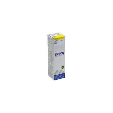 Tusz oryginalny Epson L800 T6734 70 ml Yellow
