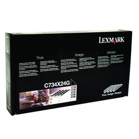 Bęben oryginalny Lexmark C 734 C734X24G 4pack 20K CMYK