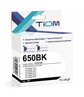 Tusz zamiennik Tiom HP 650BK | CZ101AE | 14ml | Black