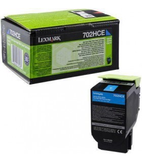 Lexmark Toner 702CM 70C2HCE Cyan 3K zwrotny