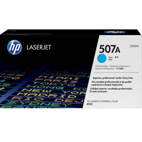 Toner oryginalny HP 507 A CE401A 6K Cyan